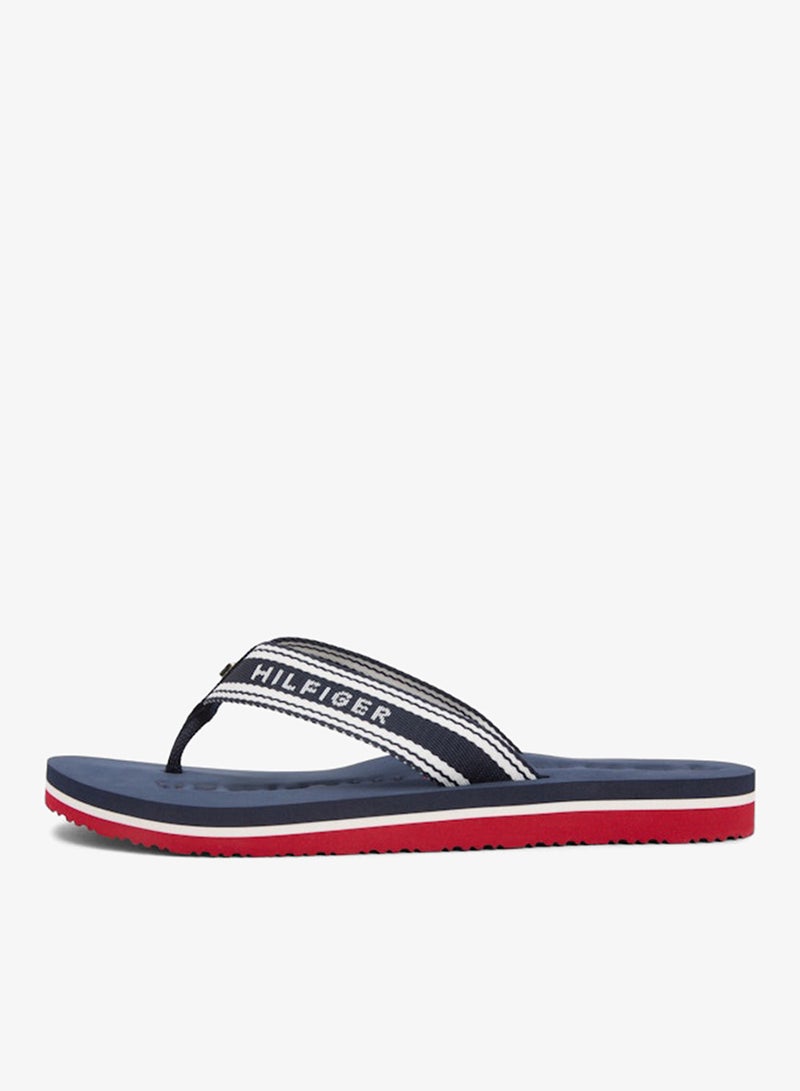 TOMMY HILFIGER Webbing Strap Signature Flip-Flops - Image 2